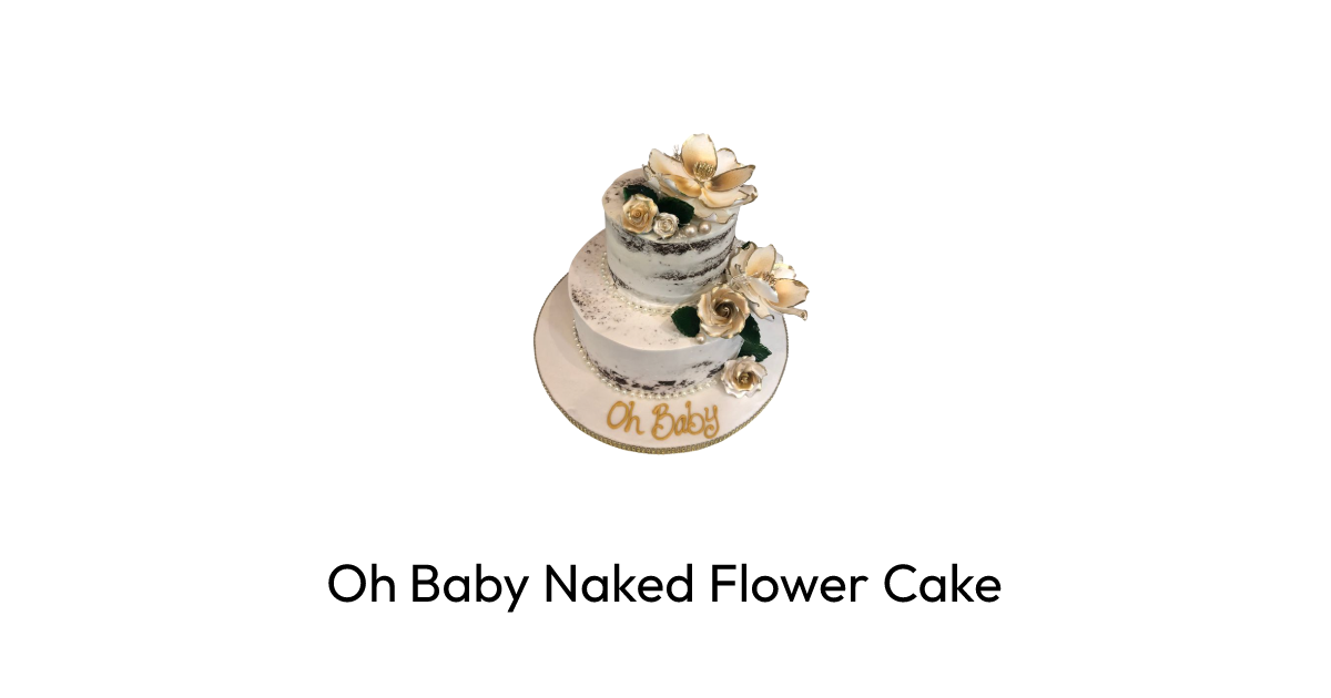 Oh Baby Naked Flower Cake Rashmi S Bakery