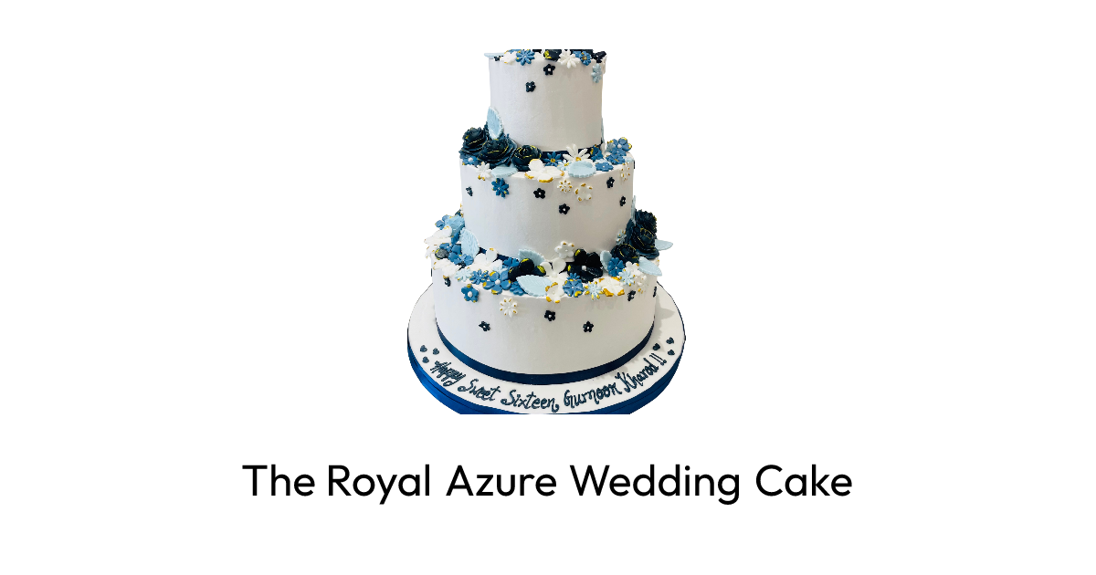 The Royal Azure Wedding Cake | Rashmi's Bakery